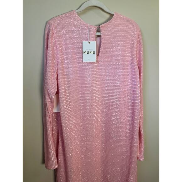 NEW NWT Show Me Your Mumu Maddison Maxi Dress Pink Sequin Size XXL - Picture 7 of 7